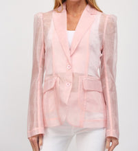 Load image into Gallery viewer, Sheer Pink Blazer
